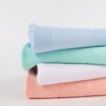 Jacquard Mesh tissu époustouflant et respirant à 95% de polyester 5% T-shirt en t-shirt Spandex Polyester